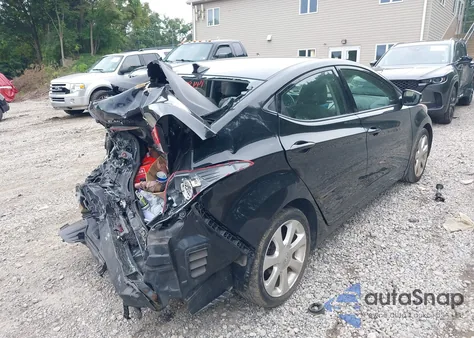 2013 Hyundai Elantra Gls/Limited from USA, damaged, VIN 5NPDH4AE0DH263352